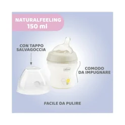 Chicco Biberon Natural Feeling Flusso Lento 150ml 0 Mesi+