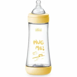 Chicco Biberon Neonato Perfect 5 Giallo Flusso Veloce 300 ml 4M+