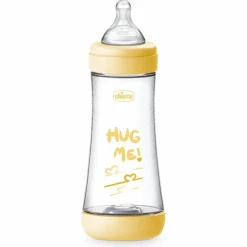 Chicco Biberon Neonato Perfect 5 Giallo Flusso Veloce 300 ml 4M+