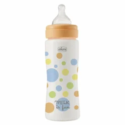 Chicco Biberon Perfect Easy Flusso Rapido Colore arancio 330ml 4M+