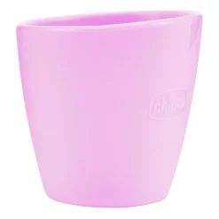 Chicco Bicchiere In Silicone Rosa 6M+