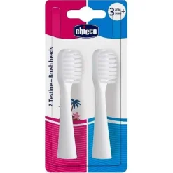 Chicco Set Testine Di Ricambio Per Spazzolini Elettrici 3 Anni+