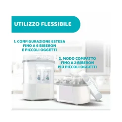 Chicco Sterilizzatore Con Asciugatura Rapido Per Biberon E Piccoli Oggetti