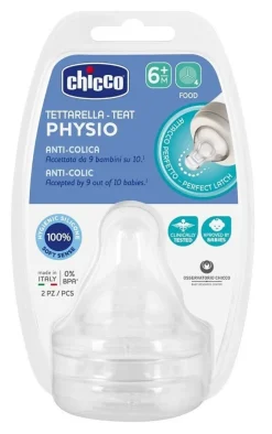 Chicco Tettarella 2 Pezzi Perfect5 Silicone 6M+