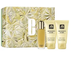 Clinique Cofanetto Aromatics Elixir Profumo 45 ml + Crema Corpo 75ml + Bagnodoccia 75ml