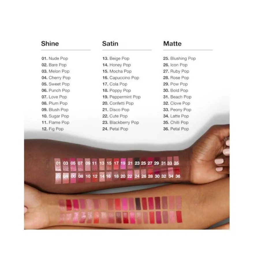 Clinique Pop Longwear Lipstick Rossetto Satin Mocha