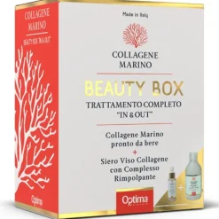 Collagene Marino Beauty Box Trattamento Completo In&Out Collagene Marino Pronto Da Bere 500ml + Siero Viso 30ml