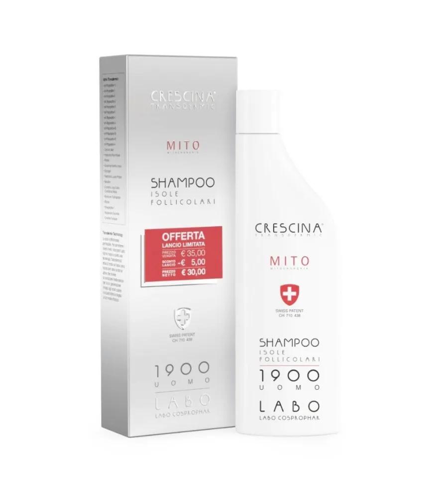 Crescina Shampoo Isole Follicolari Mito 1900 Uomo150ml