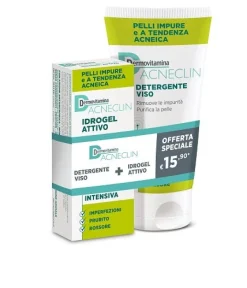 Dermovitamina Acneclin Idrogel Attivo + Detergente Viso