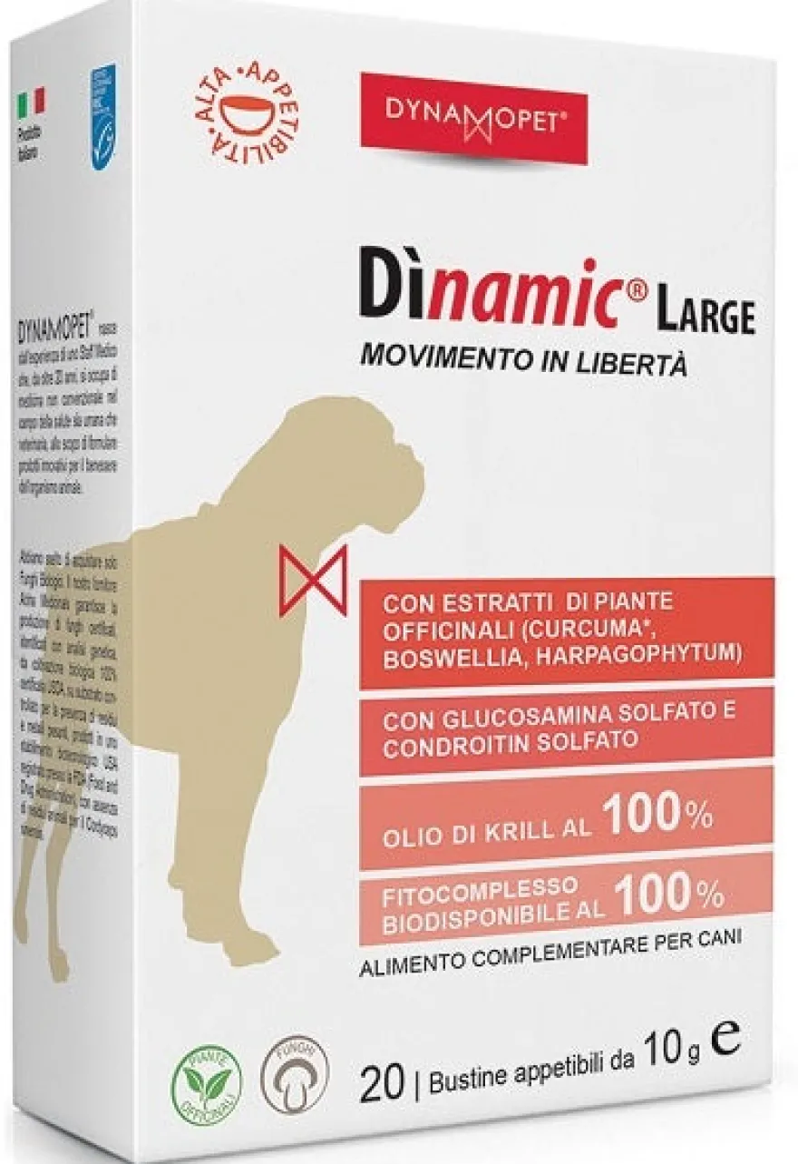 Dinamic Large Alimento Complementare Per Cani 20 Bustine