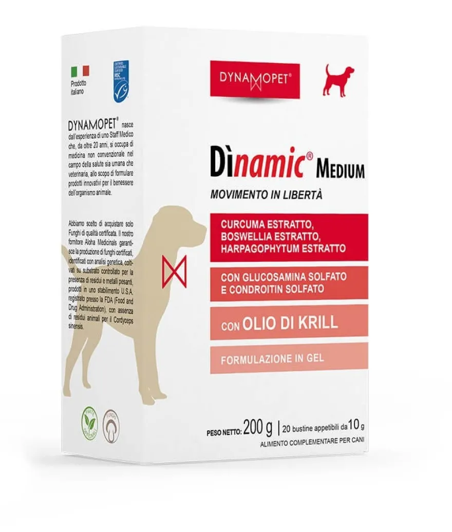 Dinamic Medium Alimento Complementare Per Cani 20 Bustine 10ml