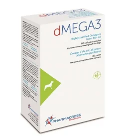 Dmega3 Omega Da Olio Di Pesce Mangime Complementare Cani 80 Perle
