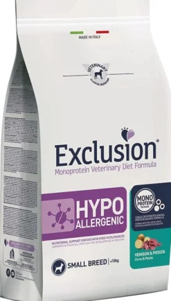 Dorado Exclusion Monoprotein Diet Hypoallergenic Small Breed Cervo E Patate Cibo Secco Per Cani 2kg