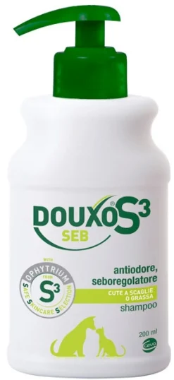 Douxo S3 Seb Shampoo Antiodore Seboregolatore Per Cani E Gatti 200ml
