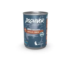 Drn Dognivor Cibo Umido Con Cavallo Patate e Carote Per Cani Adulti Scatoletta 400g