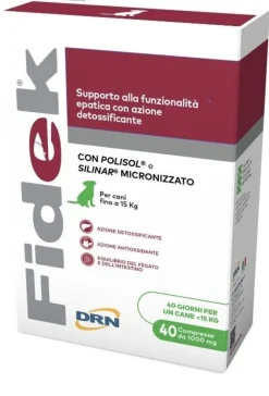 Drn Fidek Mangime Complementare Per Cani Fino ai 15kg 40 Compresse 1g