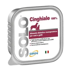 Drn Solo Cinghiale Alimento Dietetico Monoproteico Umido Per Cani/Gatti 100g