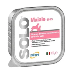 Drn Solo Maiale Alimento Dietetico Monoproteico Umido Cani/Gatti 300g