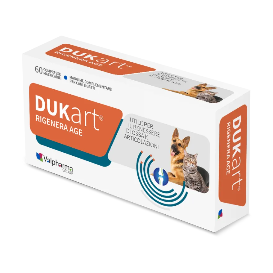Dukart Rigenera Age 60 Compresse Masticabili Cani/Gatti