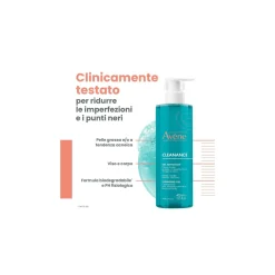 Eau Thermale Avène Cleanance Gel Detergente Purificante Pelle Grassa Con Imperfezioni 400ml