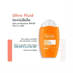 Eau Thermale Avène Solare Ultra-Fluid Invisibile 50ml SPF50