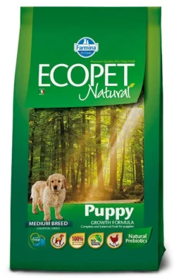 Ecopet Natural PuppyMedium Cibo Secco Per Cani 2,5kg