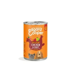 Edgard & Cooper Adult Pollo E Tacchino Senza Cereali Cibo Umido per Cani 400g