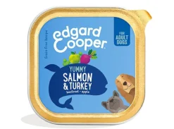 Edgard & Cooper Adult Salmone E Tacchino Allevato A Terra Senza Cereali Cibo Umido per Cani 150g