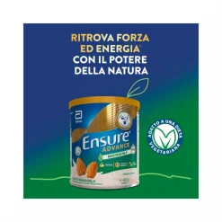 Ensure Advance Base Vegetale Integratore alimentare con Proteine Vegetali Gusto Mandorla 400g