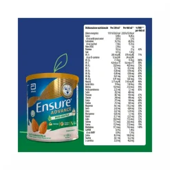 Ensure Advance Base Vegetale Integratore alimentare con Proteine Vegetali Gusto Mandorla 400g