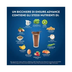 Ensure Advance Integratore Alimentare Proteico Cioccolato 400g