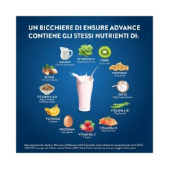 Ensure Advance Integratore Alimentare Proteico Fragola 850g