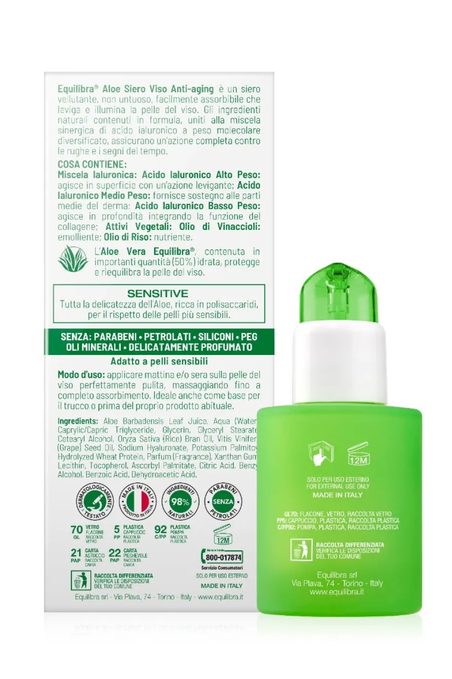 Equilibra Aloe Siero Viso Anti-Aging 30 ml