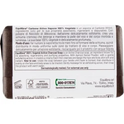 Equilibra Carbone Attivo Sapone 100% Vegetale Viso E Corpo 100g