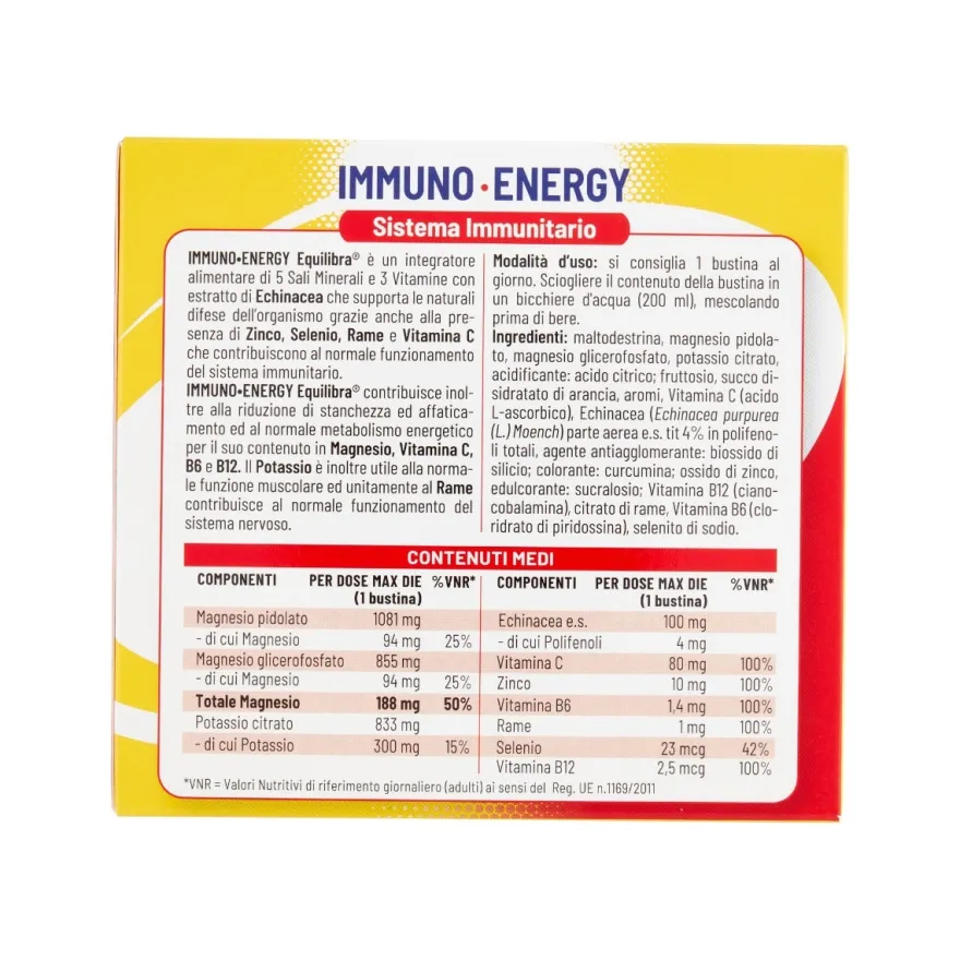 Equilibra Immuno Energy Potassio E Magnesio 14 Bustine