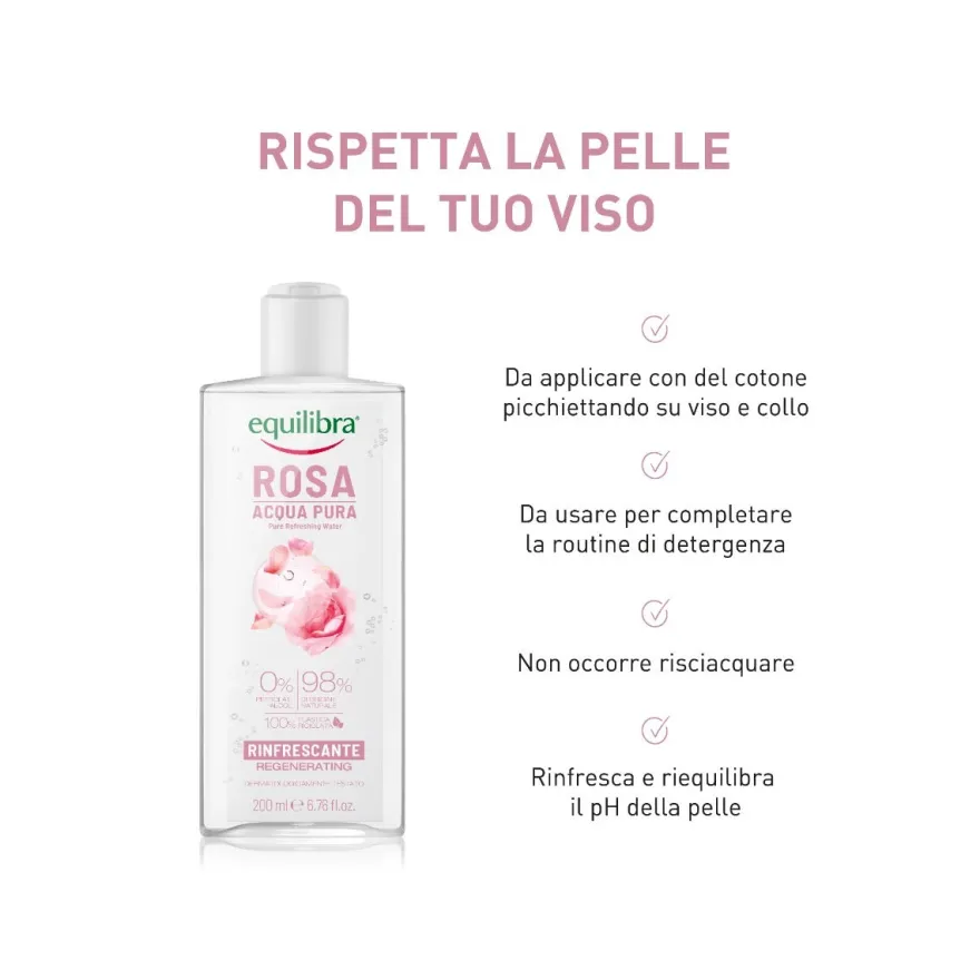 Equilibra Rosa Acqua Pura Tonificante 200ml