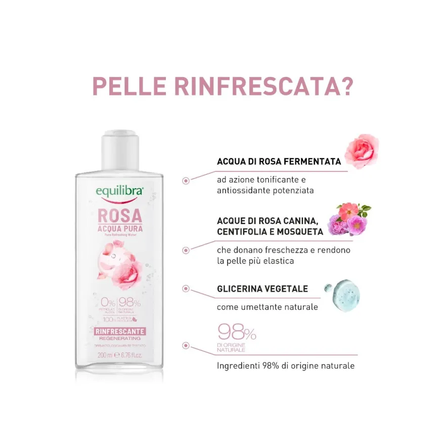 Equilibra Rosa Acqua Pura Tonificante 200ml