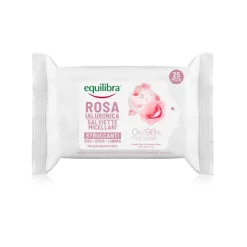 Equilibra Rosa Ialuronica 25 Salviette Micellari Struccanti