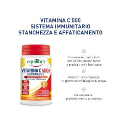 Equilibra Vitamina C 500 60 Compresse Masticabili