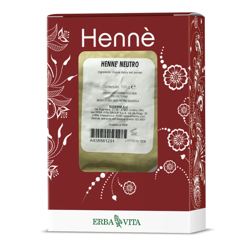 Erba Vita Henne Colorante Capelli Nero 100g