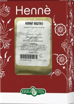 Erba Vita Henne Colorante Capelli Neutro 100g