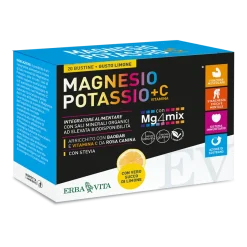 Erba Vita Magnesio E Potassio+Vitamina C Gusto Limone 20 Bustine