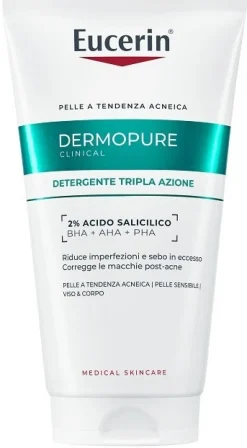 Eucerin Dermopure Clinical Gel Detergente Tripla Azione 150ml