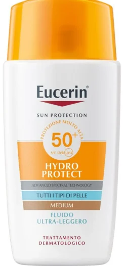 Eucerin Hydro Protect Fluido Ultra Leggero Colorato Medium SPF50+ 50ml