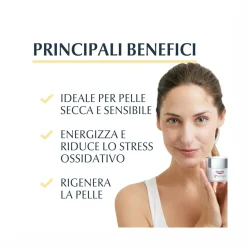 Eucerin Q10 Active crema viso giorno Antirughe Pelli Secche 50 ml