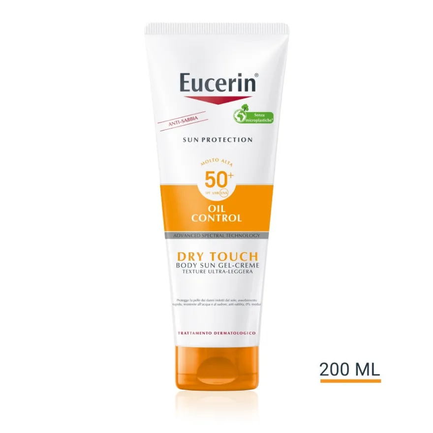 Eucerin Sensitive Protect Sun Crema-Gel Oil Control Dry Touch 200ml SPF50+