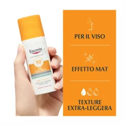 Eucerin Sun Oil Control SPF50+ Gel Crema 50ml Protezione Solare