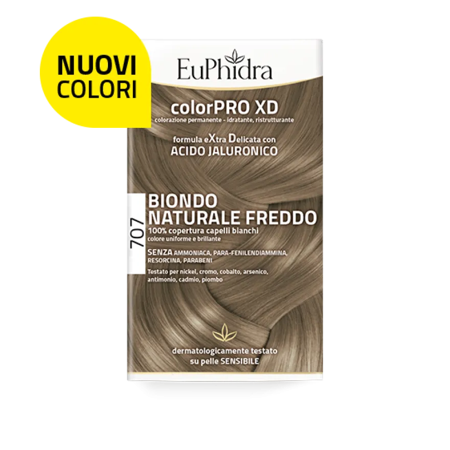 Euphidra ColorPro XD Kit Tinta Capelli 707 Biondo Naturale Freddo
