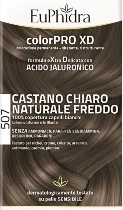Euphidra ColorPro XD Kit Tinta Capelli 507 Castano Chiaro Naturale Freddo