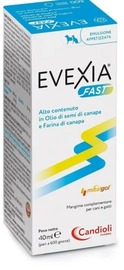 Evexia Fast Mangime Complementare Per Cani/Gatti Gocce 40ml